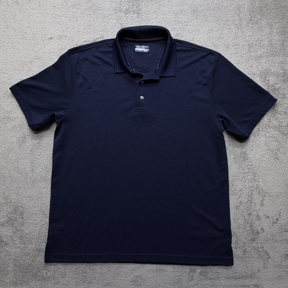 Ben Hogan Performance Polo Shirt Mens XL Navy Blue Golf Moisture Wicking Stretch